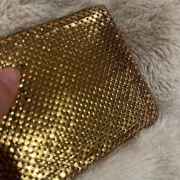 Whiting & Davis VINTAGE Gold Mesh Folded Wallet - Picture 9 of 9